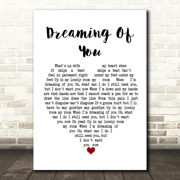 The Coral Dreaming Of You Heart Song Lyric Print