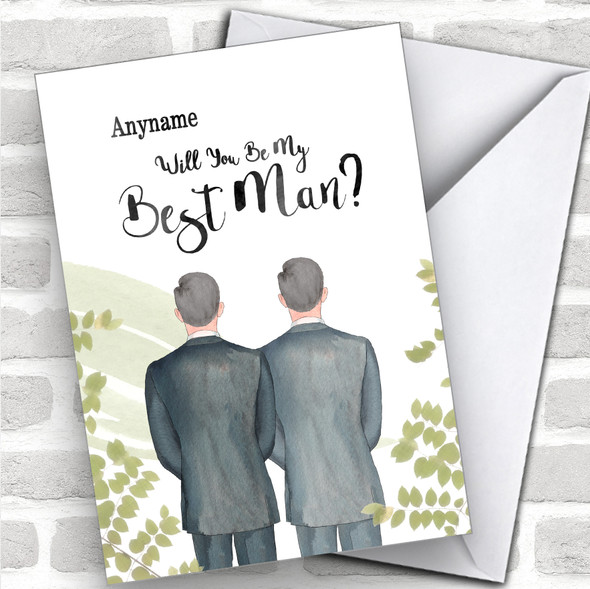 Grey Hair Grey Hair Will You Be My Best Man Personalized Wedding Greetings Card