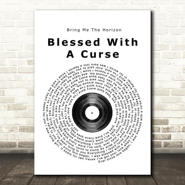 Bring Me The Horizon Blessed With A Curse Vinyl Record Song Lyric Music Print