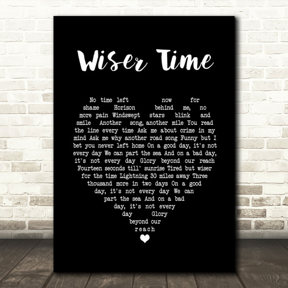 The Black Crowes Wiser Time Black Heart Song Lyric Music Print