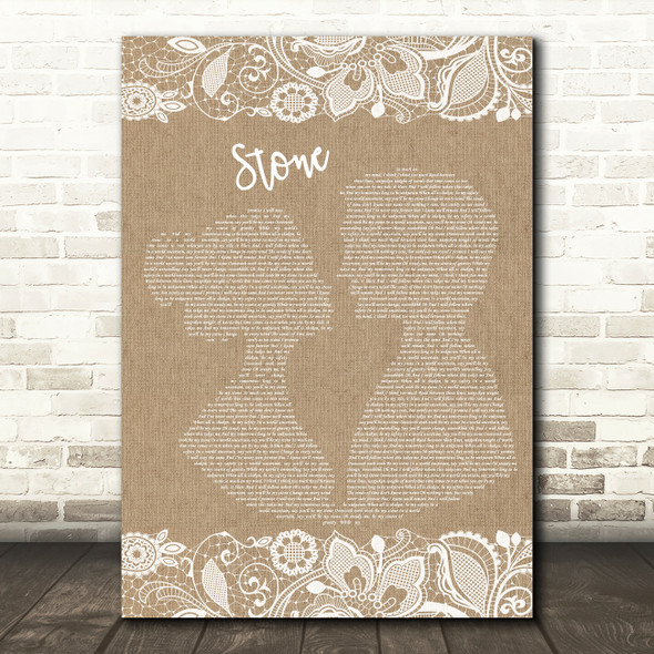 Alessia Cara Stone Burlap & Lace Song Lyric Music Print