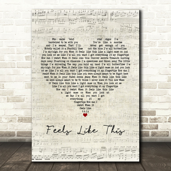 Maisie Peters Feels Like This Script Heart Song Lyric Music Print