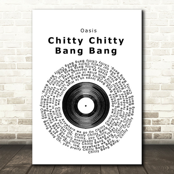 Dick Van Dyke Chitty Chitty Bang Bang Vinyl Record Song Lyric Music Print