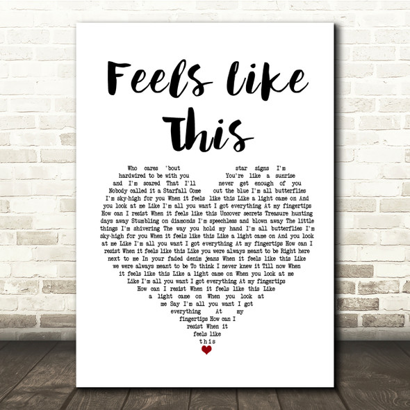 Maisie Peters Feels Like This White Heart Song Lyric Music Print
