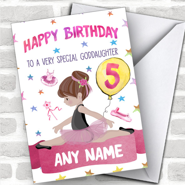 Personalized Birthday Card Ballet 7Th 8Th 9Th 10Th 11Th 12Th Goddaughter
