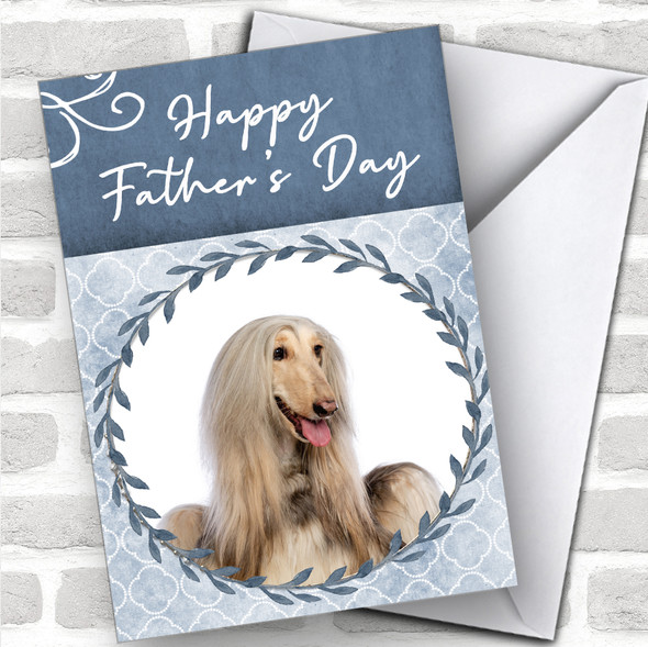 Afghan Hound Dog Traditional Animal Personalized Father's Day Card