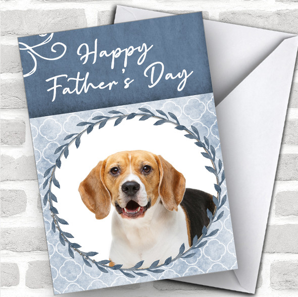Beagle Dog Traditional Animal Personalized Father's Day Card