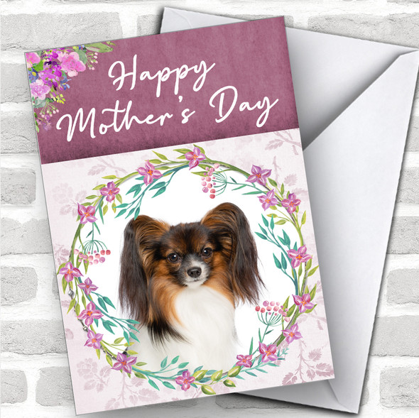 Continental Toy Spaniel Papillon Dog Animal Personalized Mother's Day Card