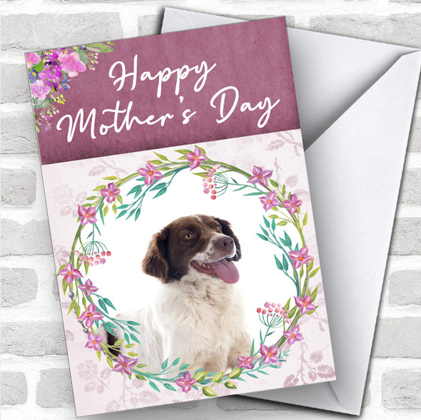 French Spaniel Dog Traditional Animal Personalized Mother's Day Card