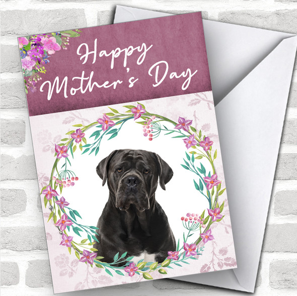 Cane Corso Dog Traditional Animal Personalized Mother's Day Card