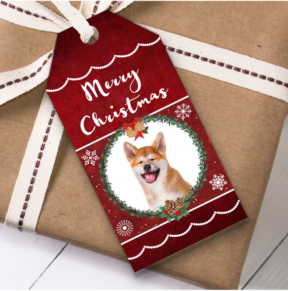 Akita Inu Dog Christmas Gift Tags