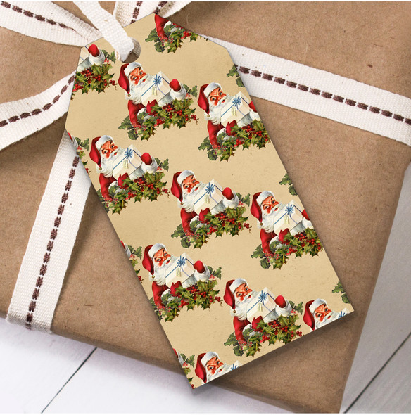 Rustic Santa Christmas Gift Tags