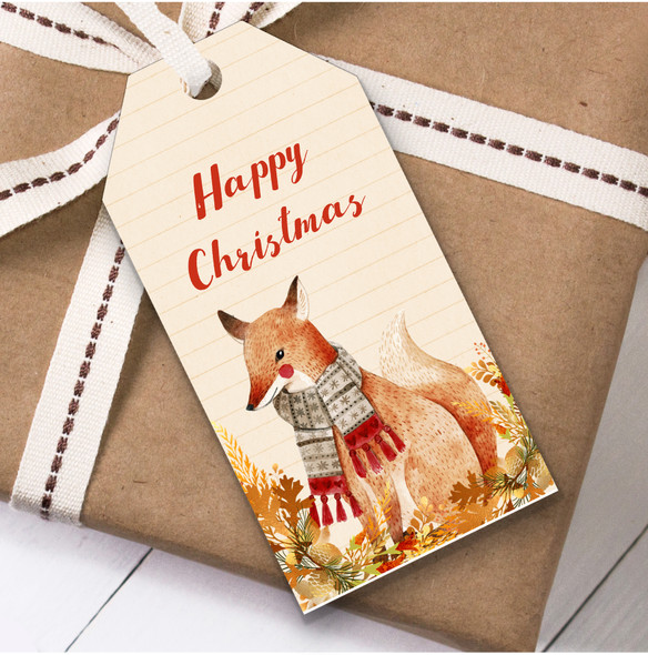 Vintage Fox Christmas Gift Tags