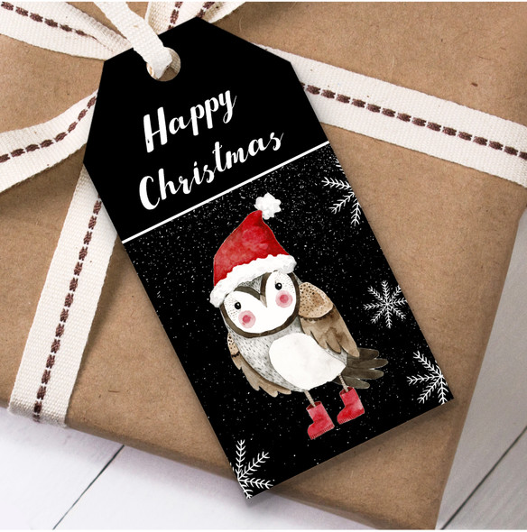 Owl Cute Christmas Gift Tags