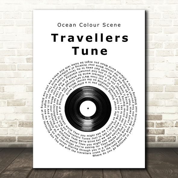 Ocean Colour Scene Travellers Tune Vinyl Record Song Lyric Print