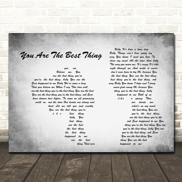 Ray LaMontagne You Are The Best Thing Man Lady Couple Grey Song Lyric Quote Music Poster Print