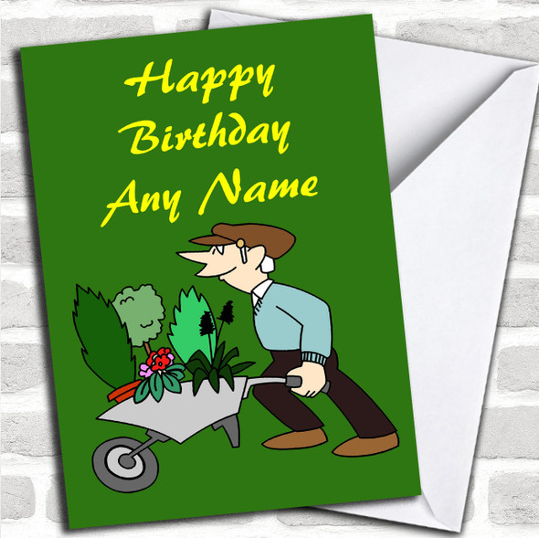 Gardening Personalized Birthday Card