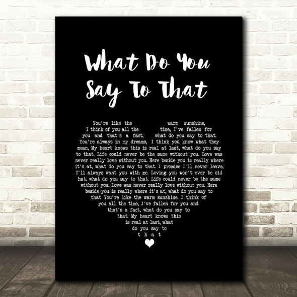 George Strait What Do You Say To That Black Heart Song Lyric Quote Music Poster Print