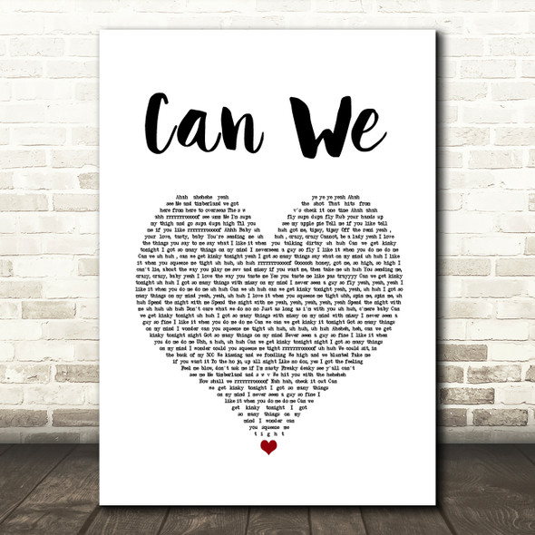 SWV Can We White Heart Song Lyric Quote Music Poster Print