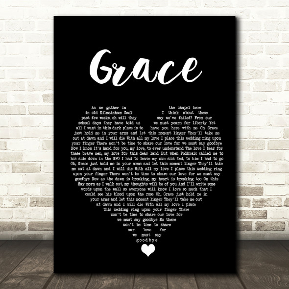 Rod Stewart Grace Black Heart Song Lyric Quote Music Poster Print