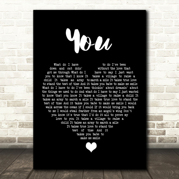 Black Stone Cherry You Black Heart Song Lyric Quote Music Poster Print