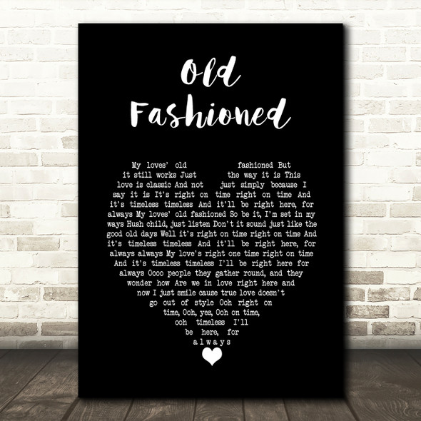 Cee Lo Green Old Fashioned Black Heart Song Lyric Wall Art Print