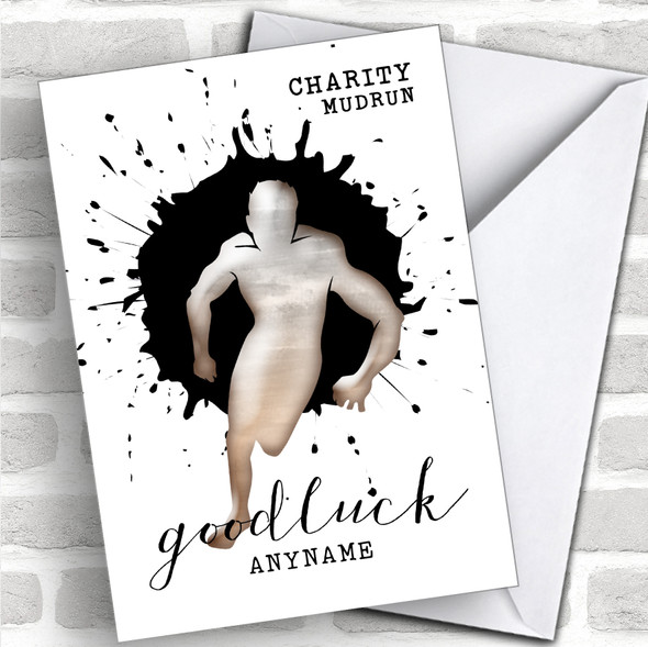 Charity Mud Run Good Luck Personalized Good Luck Card