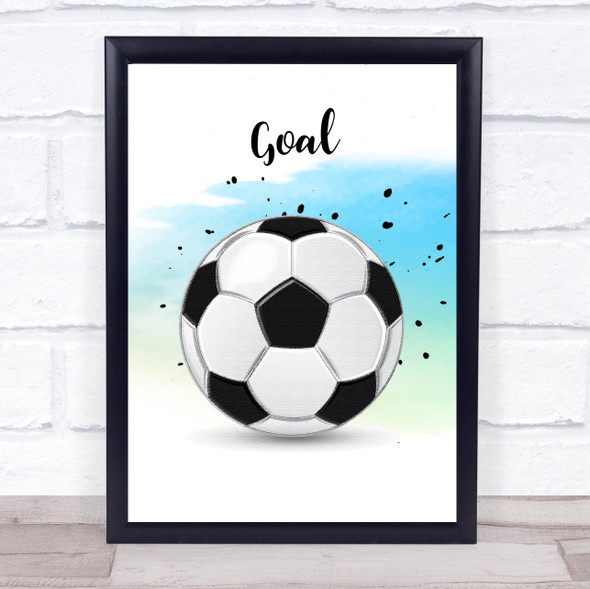 Football Goal Decorative Wall Art Print