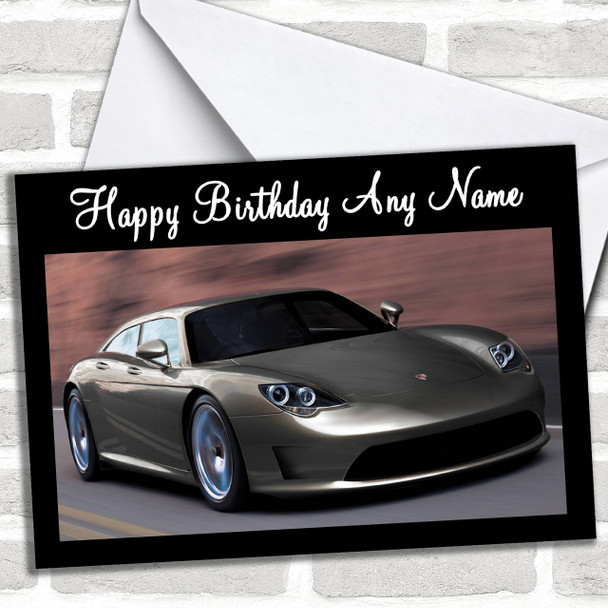 Porsche Panamera Personalized Birthday Card