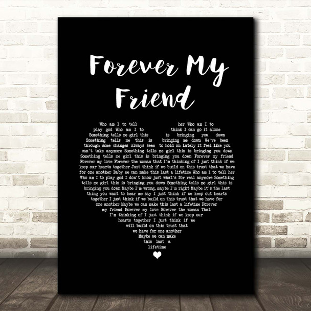 Ray LaMontagne Forever My Friend Black Heart Song Lyric Print