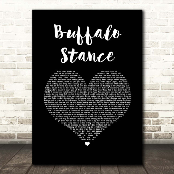 Neneh Cherry Buffalo Stance Black Heart Song Lyric Print
