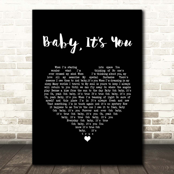 Sammy Hagar Baby, It's You Black Heart Song Lyric Print