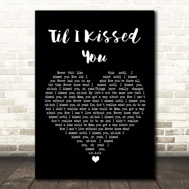 The Everly Brothers I Kissed You Black Heart Song Lyric Print