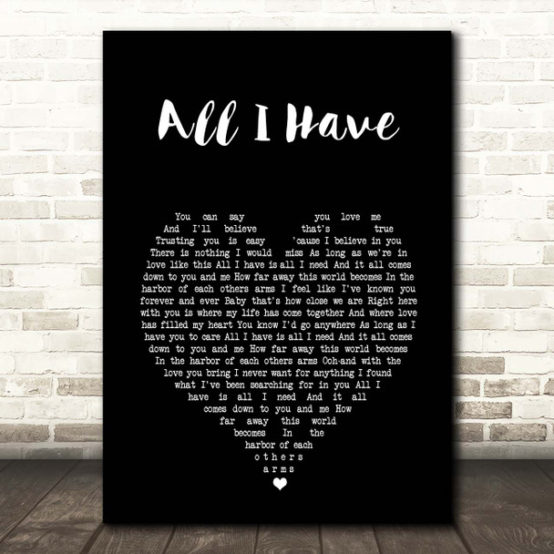 Beth Nielsen Chapman All I Have Black Heart Song Lyric Print