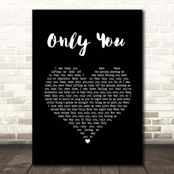 Jah Cure Only You Black Heart Song Lyric Print