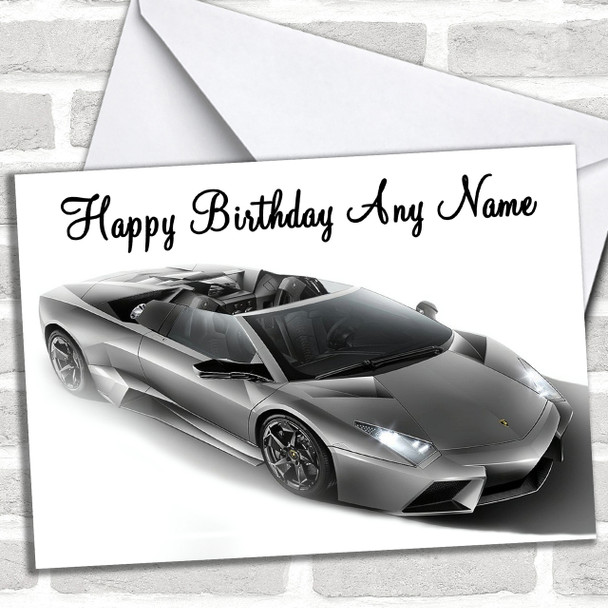 Lamborghini Reventon Personalized Birthday Card