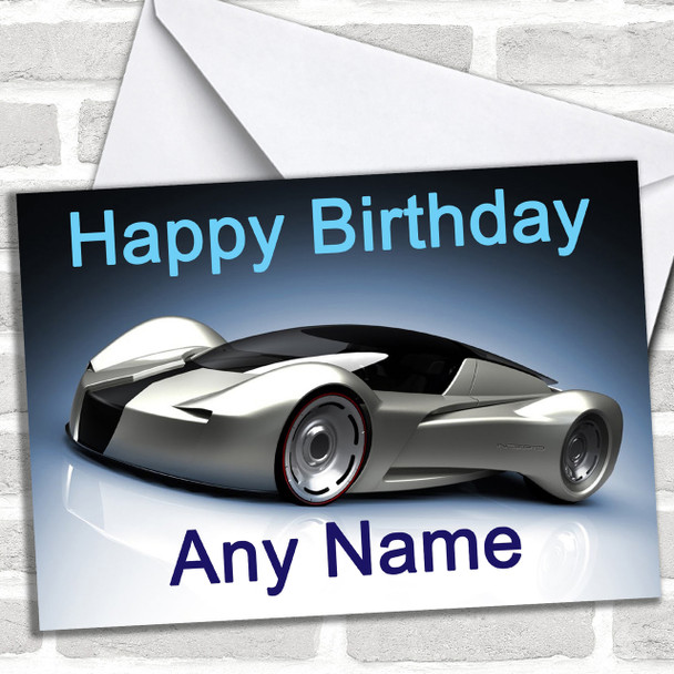 Inceptor Supercar Personalized Birthday Card