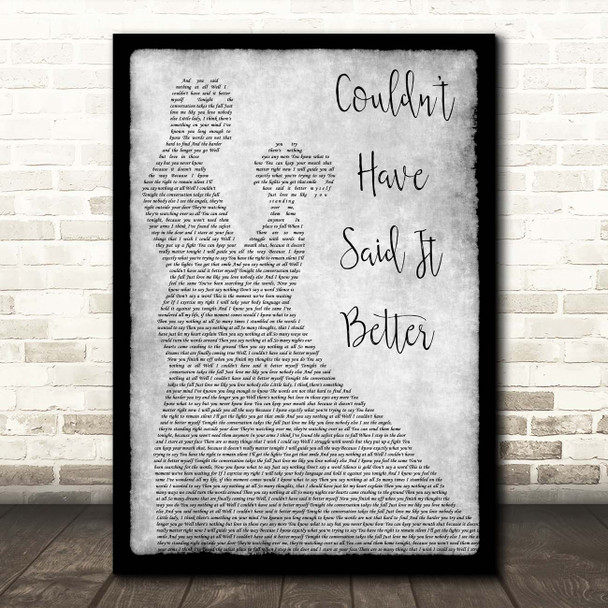 Meat Loaf Couldn't Have Said It Better Grey Man Lady Dancing Song Lyric Print