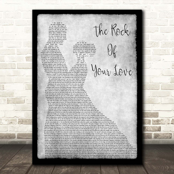 Vince Gill The Rock Of Your Love Grey Man Lady Dancing Song Lyric Print