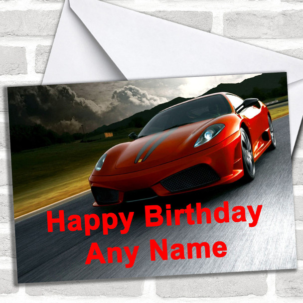 Ferrari Personalized Birthday Card