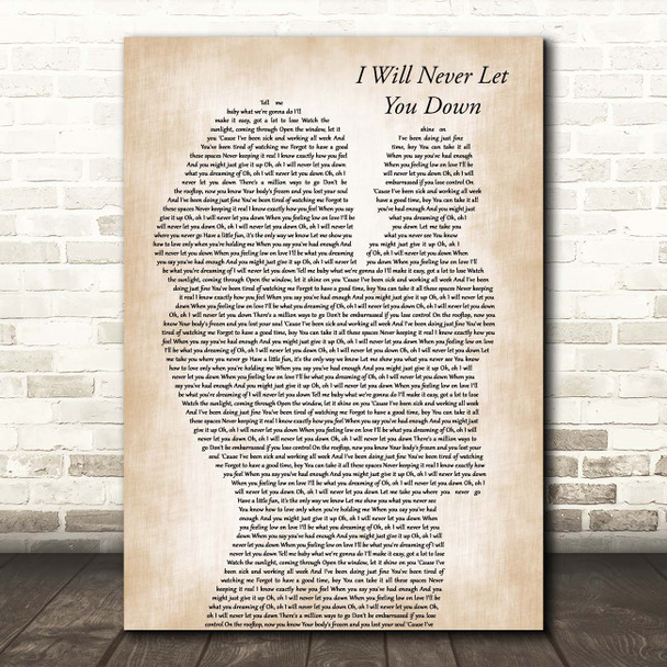 Rita Ora I Will Never Let You Down Mother & Baby Song Lyric Print