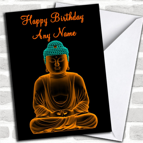 Beautiful Buddha Personalized Birthday Card