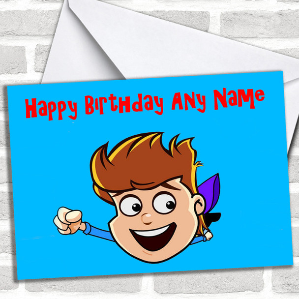 Tommy Zoom Personalized Birthday Card