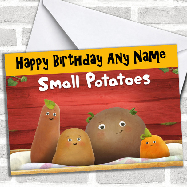 Small Potatoes Personalized Birthday Card