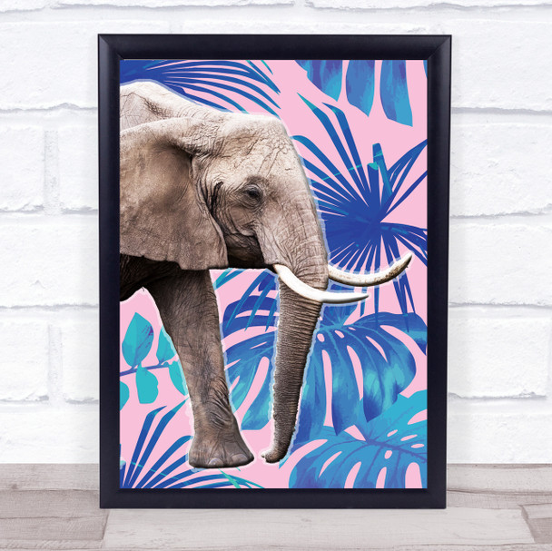 Jungle Art Elephant Wall Art Print