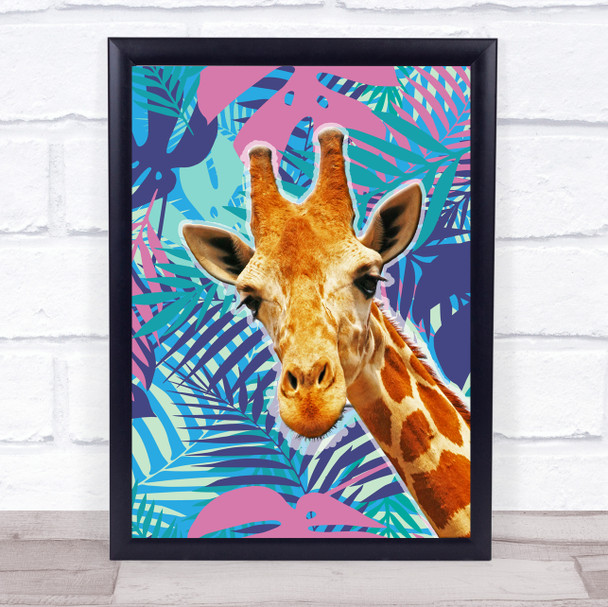 Jungle Art Giraffe Wall Art Print