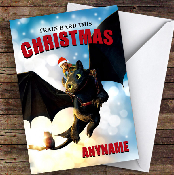 How To Train Your Dragon Training Hard This Christmas Children's Christmas Card How To Train Your Dragon Training Hard This Christmas Children's Christmas Card