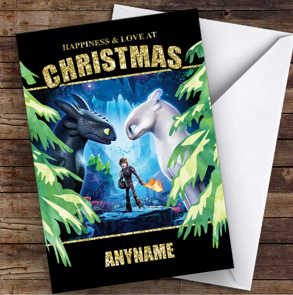 How To Train Your Dragon Love At Christmas Children's Christmas Card