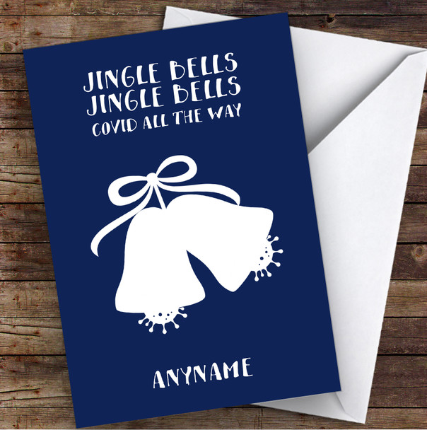 Funny Jingle Bells Covid All The Way Lockdown Christmas Card