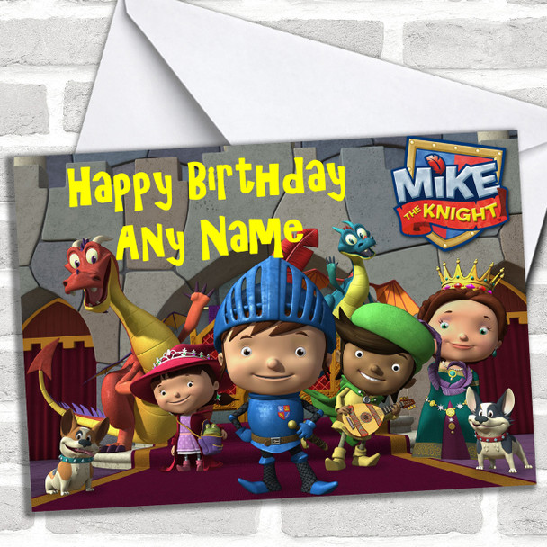 Mike The Knight Personalized Birthday Card